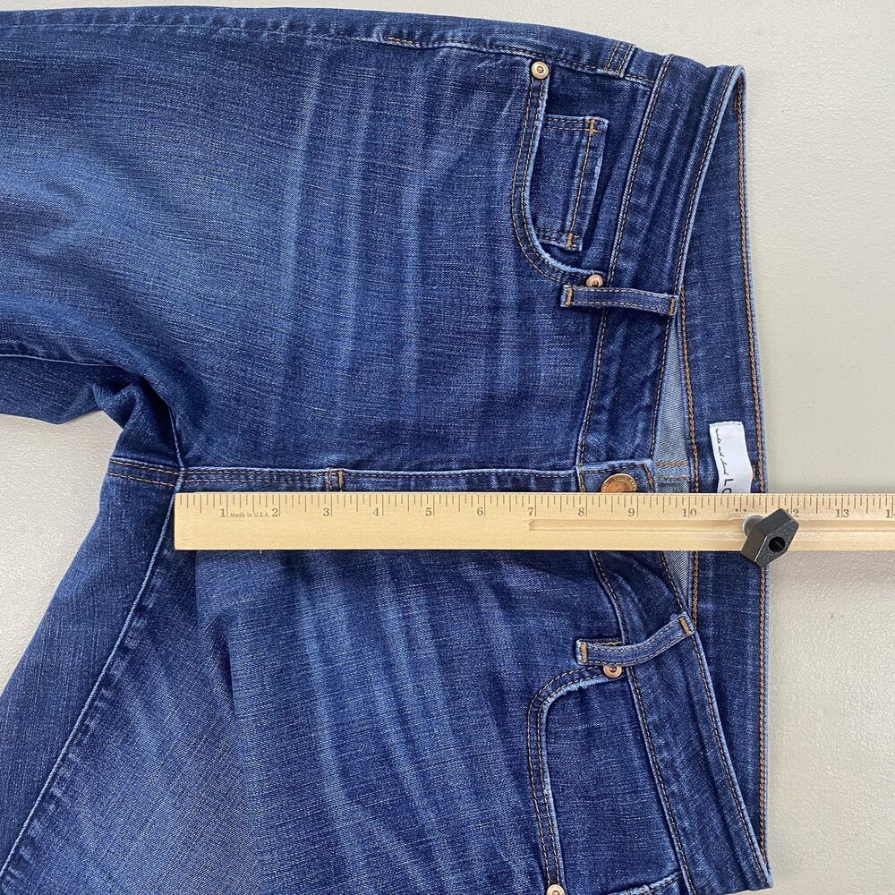 LOFT Jeans Womens 10 30 Dark Blue Wash Curvy Skinny Stretch Denim Mid Rise 34x30 - Picture 6 of 13